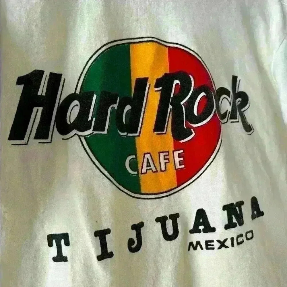 VINTAGE - Hard Rock Cafe Tijuana Double Collar Tee - Size Large - Picture 2 of 7